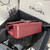 Chanel CF A01113 Classic Flap Bag in Lambskin Wine Red