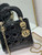 Dior M0505 Mini Lady Dior Bag Black Patent Cannage Calfskin