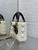 Dior M0505 Mini Lady Dior Bag White Cannage Lambskin With Black Handle Bow Gold
