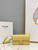 Celine 194143 Triomphe Shoulder Bag in Natural Calfskin Light Yellow