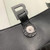 Balenciaga 671355 Women's Downtown XS Shoulder Bag Crocodile Embossed black buckle