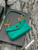 Saint Laurent Lou lou Puffer Mini Bag YSL 620333 Canvas and smooth leather Green