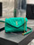 Saint Laurent Lou lou Puffer Mini Bag YSL 620333 Canvas and smooth leather Green