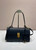 Prada Soft Sound medium leather shoulder bag 1BN023 Black