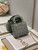Dior M0505 Mini Lady Dior Bag Gray Patent Cannage Calfskin