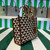 Prada 1BA354 Small Prada Symbole jacquard fabric handbag Tan White