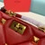 Valentino 2021 Roman Stud The Handle Bag In Nappa 0097L Red