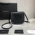 YSL 551559 Yves Saint Laurent Datcha Lizard-Effect Leather Bag Black - luxibagsmall