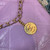 CHANEL 22 Large Handbag Shiny Calfskin Gold AS3262 Purple