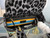 Dior M0565 Medium Lady D-Life Bag Mizza Embroidery Blue and Black with Yellow