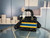 Dior M0565 Medium Lady D-Life Bag Mizza Embroidery Blue and Black with Yellow