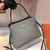 Prada 1BA282 Medium Saffiano Leather Prada Matinee Bag Gray - luxibagsmall