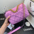 Chanel As1160 Chanel 19 Handbag Flap Shoulder Velvet Rose Red