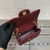Chanel A35200 Mini Flap Bag 17cm Grained Calfskin Wine Red Gold