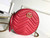 Gucci 550154 GG Marmont Mini Round Shoulder Bag Red