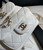 Chanel Backpack Duma White Lambskin CC AS2908 Gold