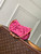 Louis Vuitton  LV M28327 Pochette Valley Bag Fuchsia Denim