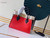 LV M53824 Louis Vuitton M55302 on my side M53826 High end Leathers Tote Bag Red