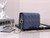 Dior S0204 Lady Dior Pouch Patent Cannage Calfskin Blue