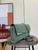 Gucci 857362 Large Shoulder With Chain Bag Suede Green GG