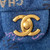 Chanel AS3135 Large Flap Bag Printed Denim Blue
