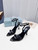 Prada 1I901M Brushed leather Slingback pumps Shiny Leather Sandals Shoes P91014