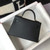 Hermes Kelly Bag Hermes 19CM Epsom Shoulder Mini Bag Black Gold buckle 20455