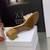 Dior Women's Shoes Dway Heeled Slide Metallic Thread Strass KCQ244LCS naked powder