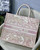 Dior Book Tote M1286 Pink Toile de Jouy Embroidery - luxibagsmall