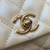Chanel AS2215 mini flap bag with top handle Bag Silver White