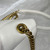 Saint Laurent Lou lou Puffer Mini Shoulder Bag YSL 620333 White Gold