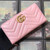 Gucci 443123 GG Marmont Zip Around Wallet Pink - luxibagsmall