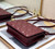 Dior S0855 Dior Lady Dior Pouchblack Ultramatte Cannage Calfskin Wine Red - Voguebags