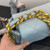 Chanel 19 Large Handbag Lambskin Gold AS1161 Light Blue