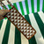 Prada 1BA356 Large Prada Symbole Jacquard Fabric Handbag Tan White