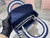 Dior M0565 Medium Lady D-Life Bag Blue and White Cornely-Effect Embroidery