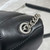 Saint Laurent Lou lou Puffer Mini Shoulder Bag YSL 620333 Black Sliver