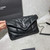 Saint Laurent Lou lou Puffer Mini Shoulder Bag YSL 620333 Black Sliver
