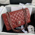Chanel A01112 Flap Handbag Classic bag Grained shiny Calfskin Wine Red