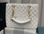 Chanel A50995 Matelasse GST Chain Tote bag caviar Calfskin leather White Gold