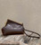 Fendi 8BP129 First Small Crocodile leather bag Dark Brown 80018M