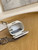 Chanel A81193 Mini Vanity with chain Calfskin Slivery White