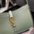 YSL LE5À7 657228 Hobo Bag In Smooth Leather Dark Green