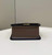 Fendi 8BT286 Kan I F Small Leather Mini Bag Brown