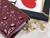 Dior S0204 Lady Dior Pouch Patent Cannage Calfskin Wine Red