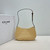 Celine  MEDIUM TILLY BAG IN RAFFIA AND CALFSKIN 119722 Nature