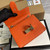 Gucci 510304 Interlocking Orange Leather Chain Cross Body Bag