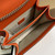 Gucci 510304 Interlocking Orange Leather Chain Cross Body Bag