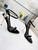 Tomford Shiny Leather Padlock Pointy Naked Sandal 105mm W228027