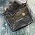 Chanel 22 Small Handbag Shiny Calfskin AS3260 Black Gold with White logo